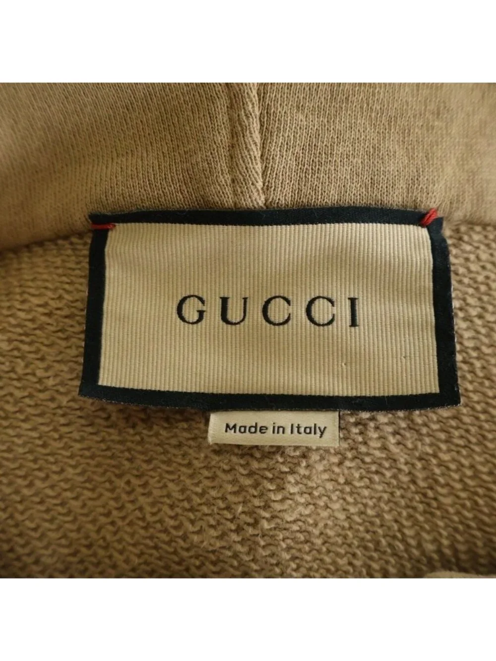 Gucci GG Sherry Line Web Stripe Half Zip Sweatshirt Pullover Hoodie Brown
